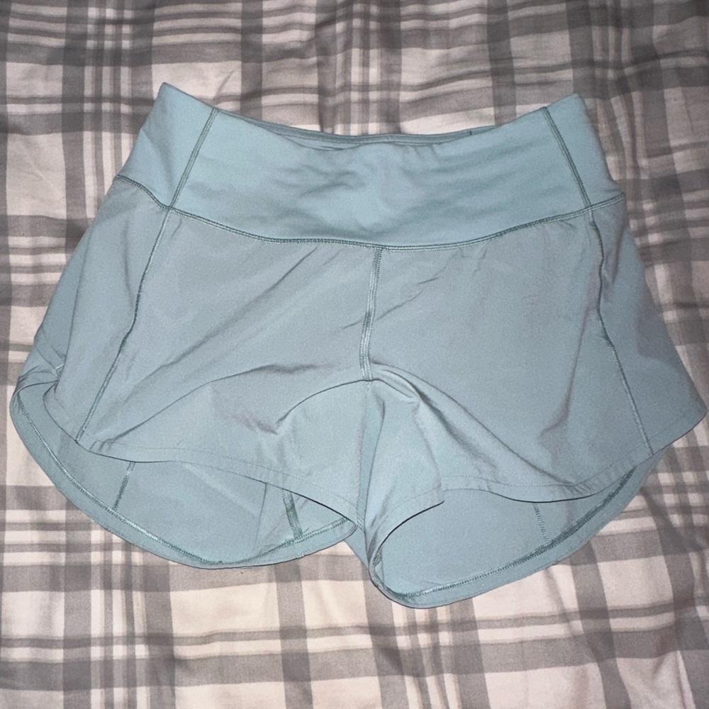 Light Blue lululemon Speed Up Shorts